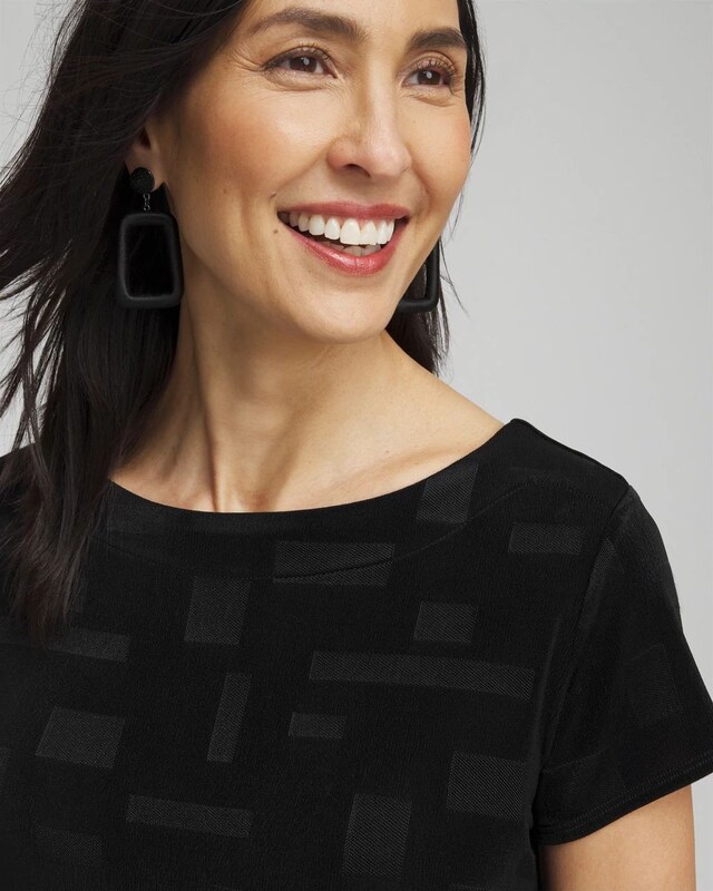 Travelers Jacquard Cap Sleeve Tunic - image 4